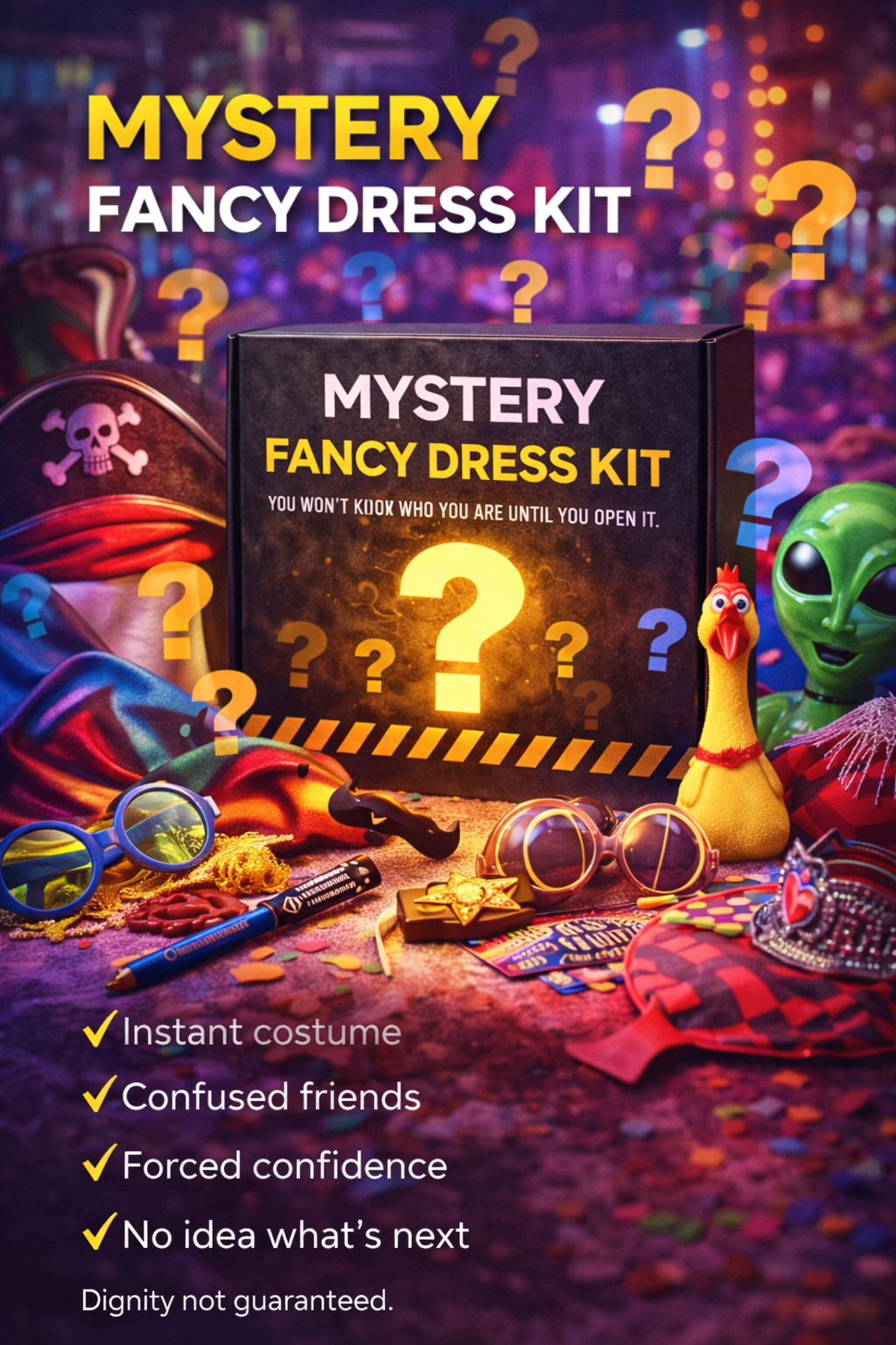 Mystery fancy dress kit